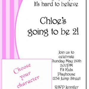 Girls Birthday Invitations (download Jpg..