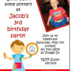 Painting Party Birthday Invitations (download Jpg..