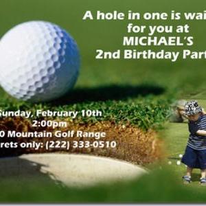 Putt Putt Golf Birthday Invitations (download Jpg..