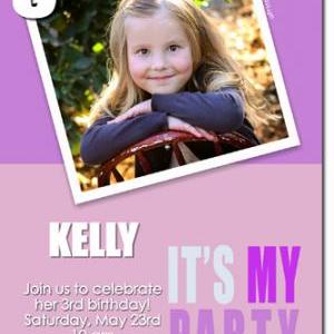 Photo Birthday Invitations (download Jpg..