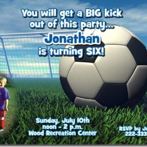 Soccer Birthday Invitations (download Jpg..