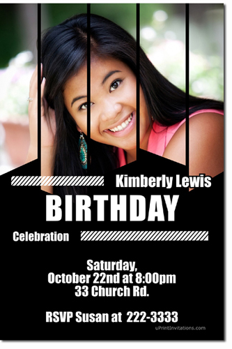 Photograph Birthday Invitations (download Jpg Immediately) Click For Additional Designs Any Color Scheme