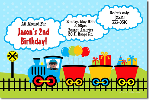Train Birthday Invitations (download Jpg Immediately) Click For Additional Designs Any Color Scheme